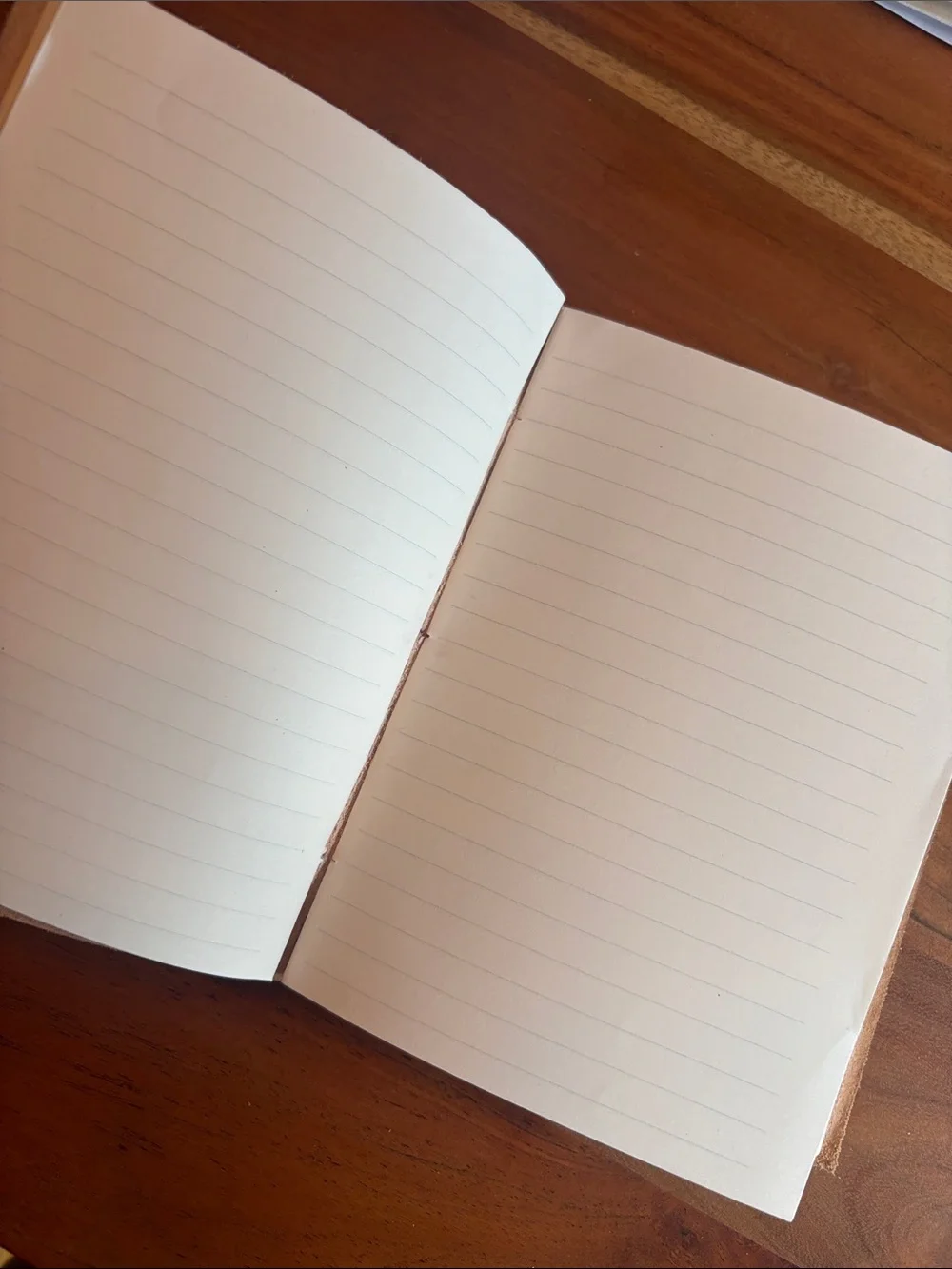 Embossed Elephant Leather Journal - Tan